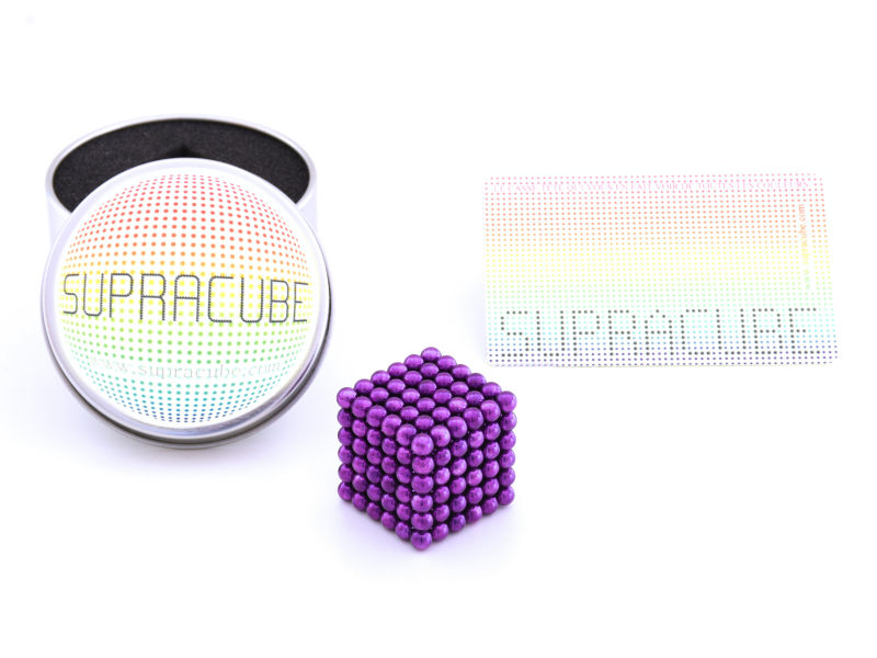 Supracube neocube violet 216 billes plus boite plus carte