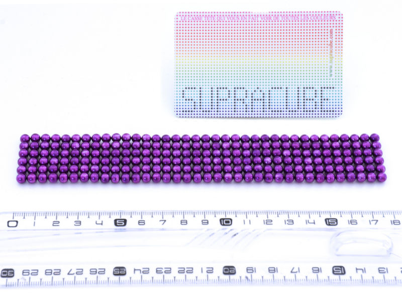 216 billes violette à plat plus règle + carte