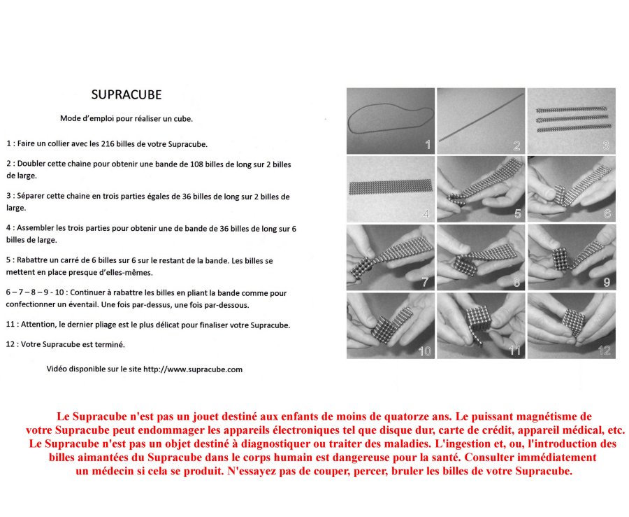 guide supracube pour réaliser un cube
